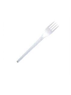 Fourchette en plastique blanc (100pcs)