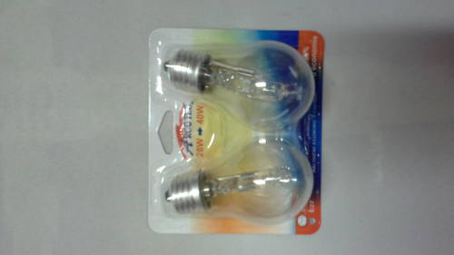 Ampoule 2 pièces E27 halogène standard 40W