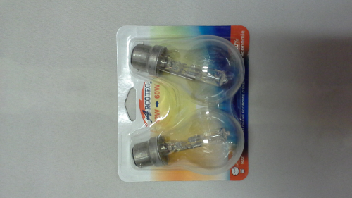 Ampoule B22 2 pièces halogène standard 60W