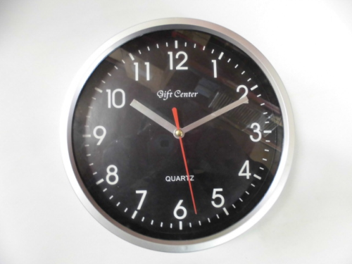 Horloge 20cm gris
