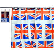 Rideau de douche 1,8x1,8m décor "Grande Bretagne"